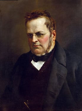 A portrait of the Italian nobleman and statesman Camillo Benso, Count of Cavour.
